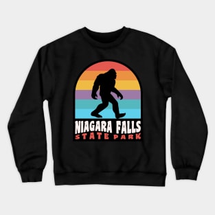 Niagara Falls Bigfoot Sasquatch State Park New York Crewneck Sweatshirt